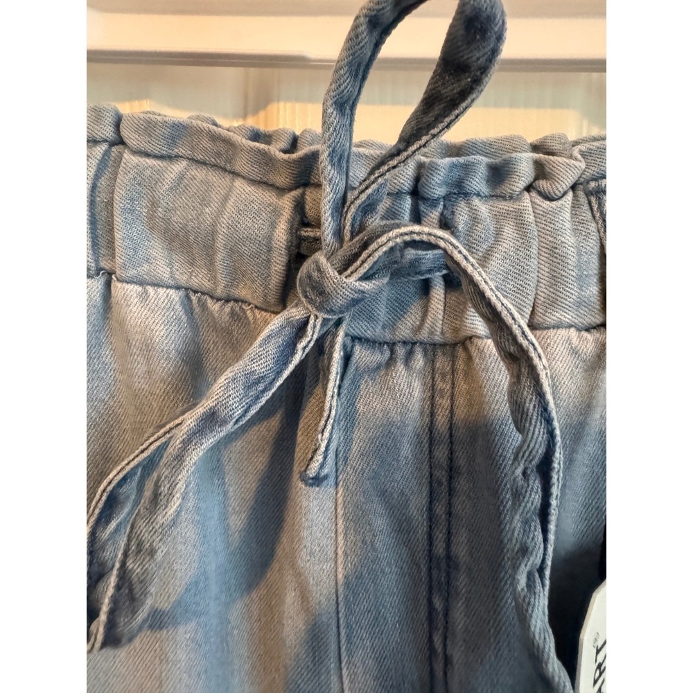 Velvet Heart Pants Denim Paperbag Waist Wide Leg Pants Blue Size Small NWT - Picture 3 of 8